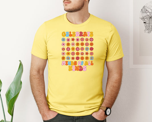 Celebrate Minds Of All Kinds Autism Graphic T-Shirt