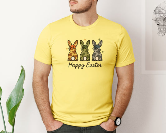 Happy Easter Egg Hunter Bunny 2 Graphic T-Shirt