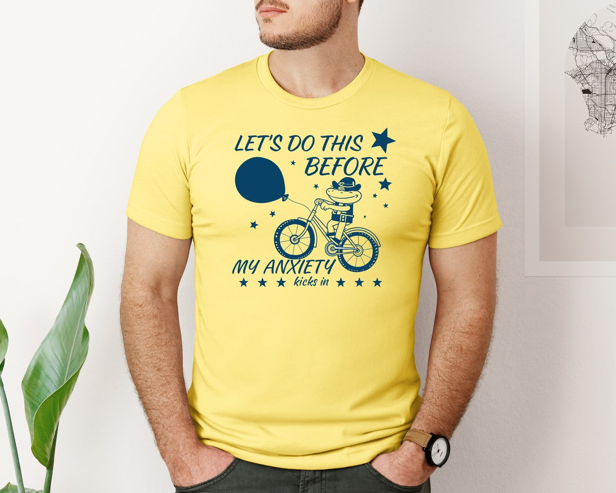 brand:Bella Canvas|color:Yellow|Vintage Retro Funny Cowboy Frog T Shirt 2 Graphic T-Shirt