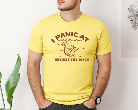 Squirrel I Panic At Graphic T-Shirt