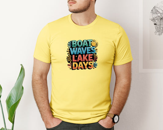 Fun Boat Trip And Waves Graphic T-Shirt