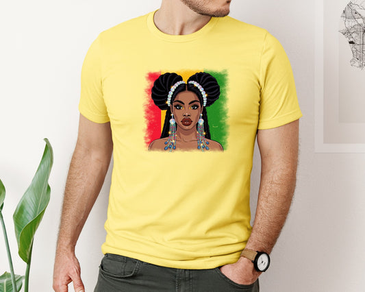 Afro Beauty Queen Black Culture Glam Graphic T-Shirt