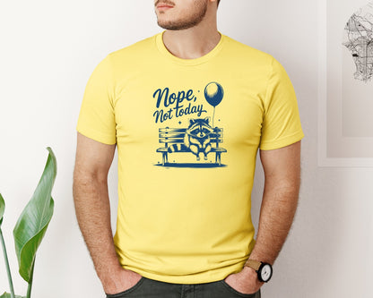 brand:Bella Canvas|color:Yellow|Nope Not Today Design 47 Graphic T-Shirt