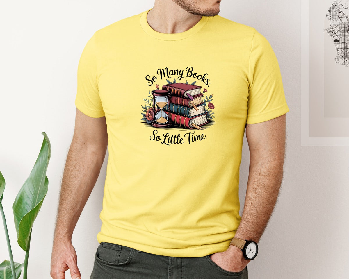 brand:Bella Canvas|color:Yellow|Reading Book 8 Graphic T-Shirt