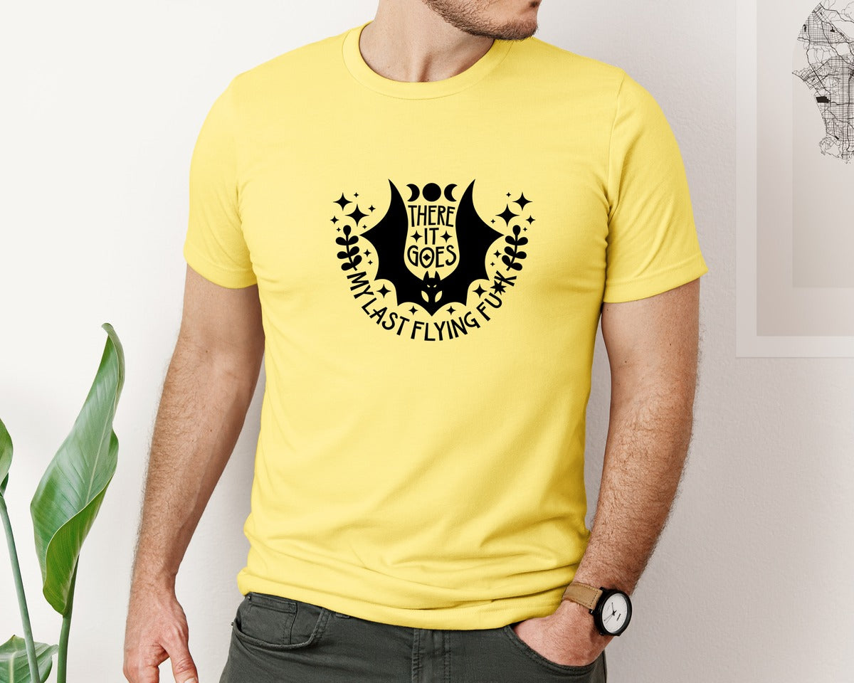 brand:Bella Canvas|color:Yellow|There It Goes My Last Flying Fck 3 Graphic T-Shirt
