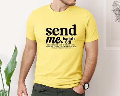 brand:Bella Canvas|color:Yellow|Send Me Your 41 Is Coming 3 Graphic T-Shirt