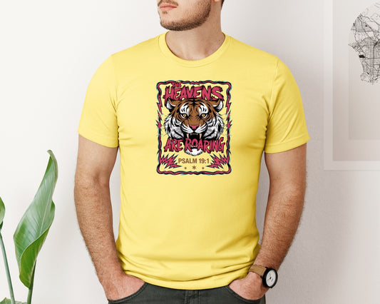 Roaring Tiger Psalm 191 File Graphic T-Shirt