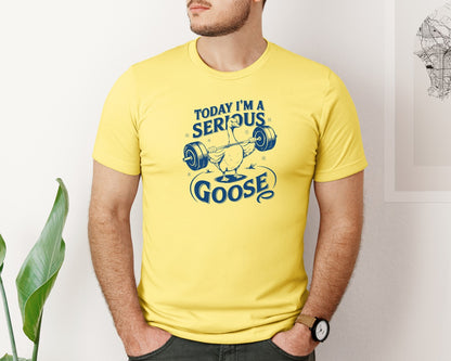 brand:Bella Canvas|color:Yellow|Today Im A Serious Goose Bird T Shirt 2 Graphic T-Shirt