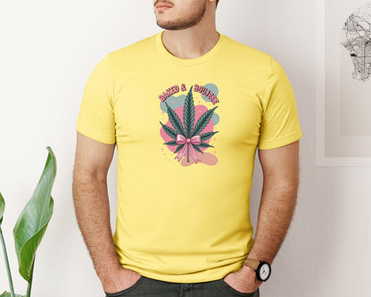 brand:Bella Canvas|color:Yellow|Baked Boujee Funny 3 Graphic T-Shirt