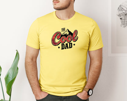brand:Bella Canvas|color:Yellow|The Cool Dad Fathers Day 2 Graphic T-Shirt